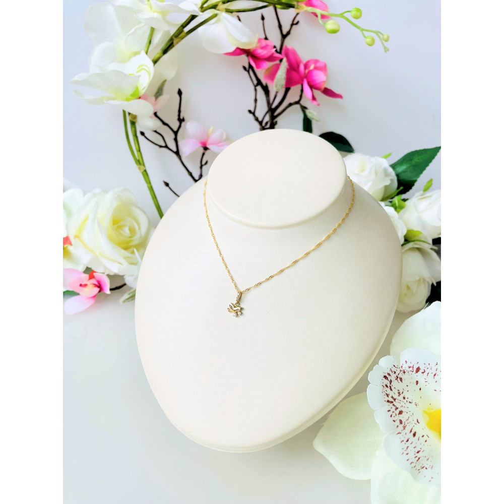 Anhänger Schmetterling Kettenanhänger Gelbgold Goldanhänger mit Zirkonia 585er 14KT