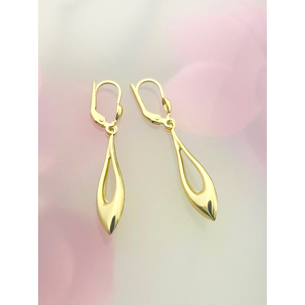 Gold Ohrringe Ohrhänger Ohrstecker Ohrschmuck Paar Gelbgold 585er 14KT