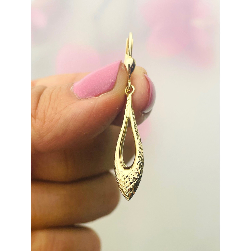 Gold Ohrringe Ohrhänger Ohrstecker Ohrschmuck Paar Gelbgold 585er 14KT