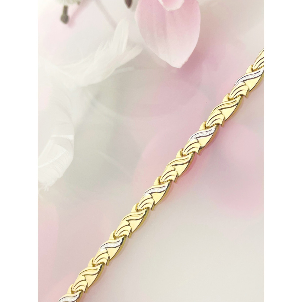 copy of Złota bransoletka z zawieszkami serce