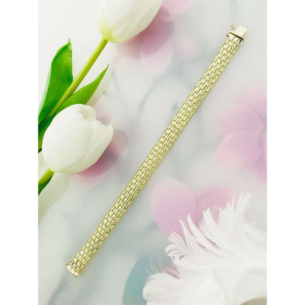 Damen Goldarmband Armband Armkette Gelbgold 585er 14KT