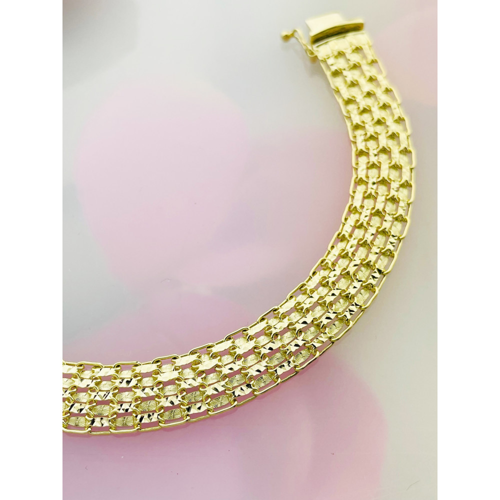 Damen Goldarmband Armband Armkette Gelbgold 585er 14KT