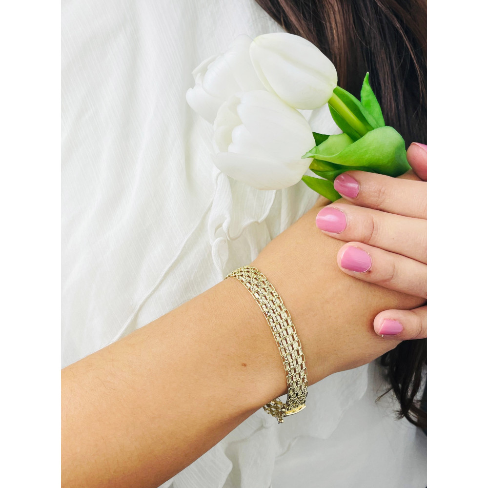 Damen Goldarmband Armband Armkette Gelbgold 585er 14KT