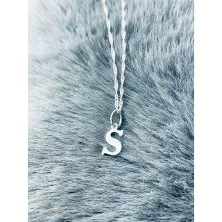 925 Silber Anhänger Buchstabe S Kettenanhänger Singapore Magic