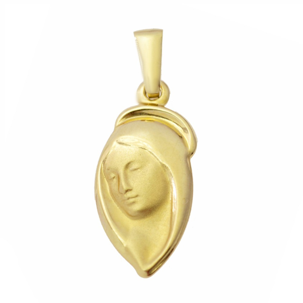 Złoty Medalik Zawieszka Matka Boska Madonna