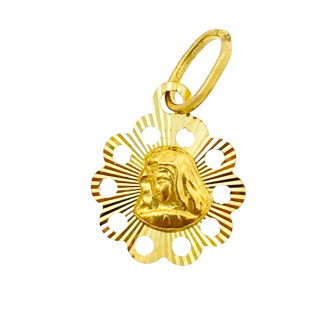 Złoty Medalik Zawieszka Matka Boska Madonna