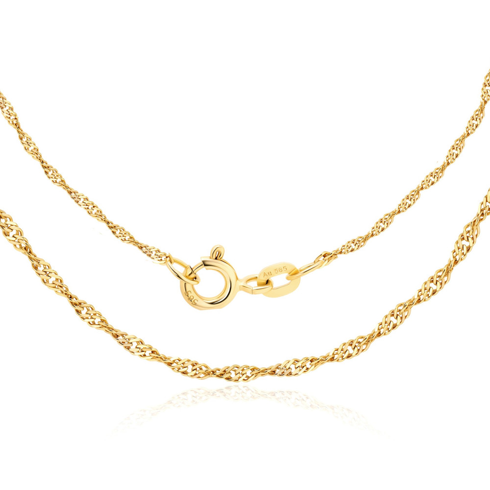 Goldkette Halskette  Singapur Magic