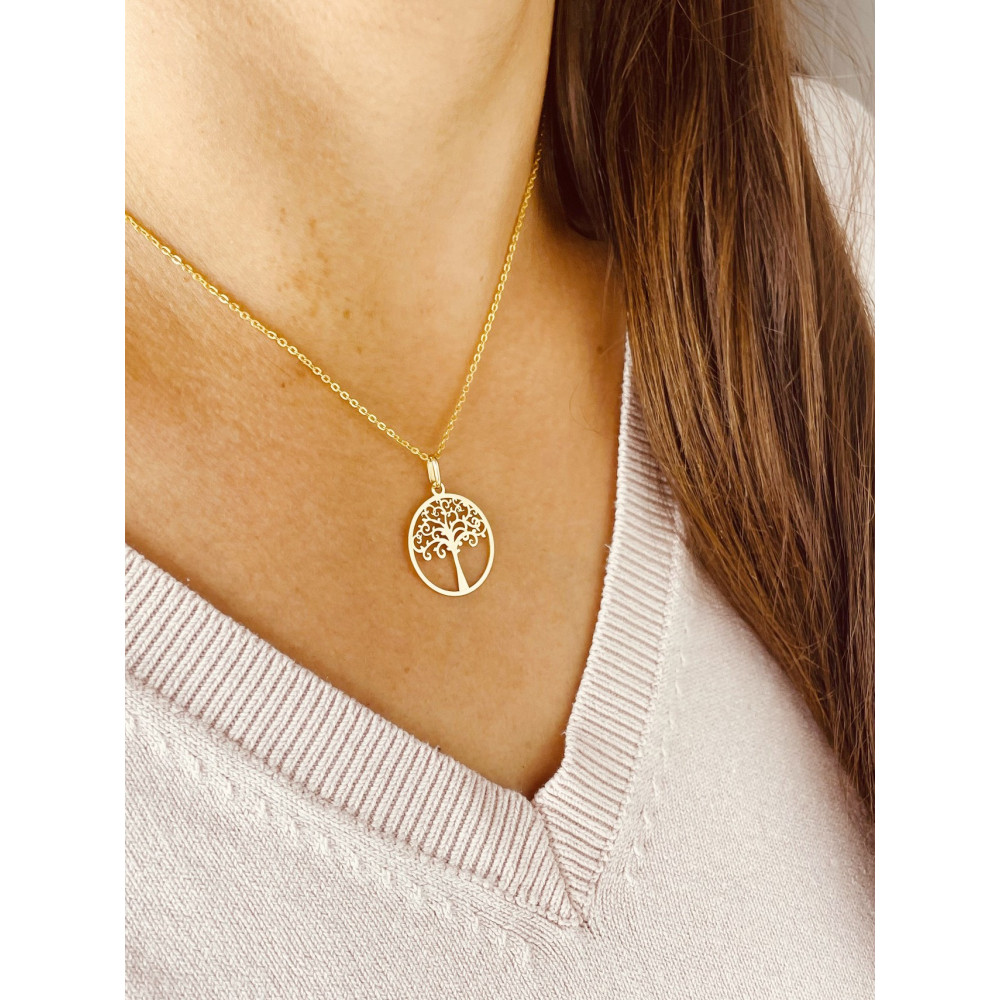 copy of Złoty wisiorek zawieszka rozeta ażurowa