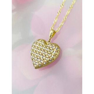 Anhänger Herz Kettenanhänger Gelbgold Goldanhänger 585er 14KT