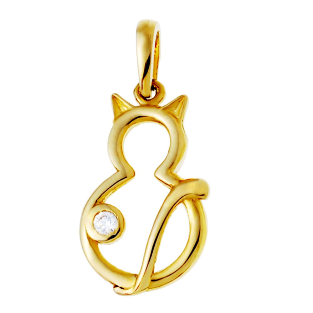 copy of Złoty wisiorek zawieszka rozeta ażurowa