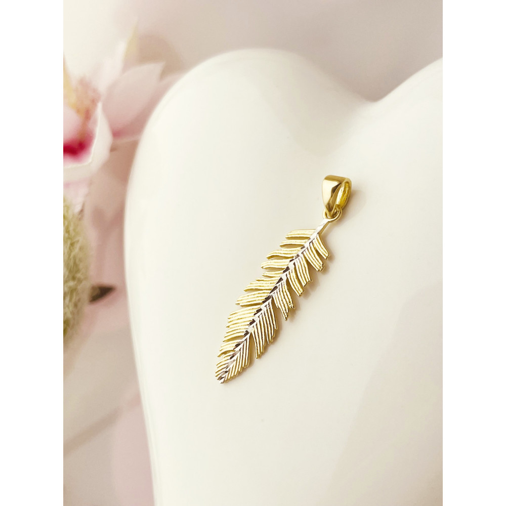 copy of Złoty wisiorek zawieszka rozeta ażurowa