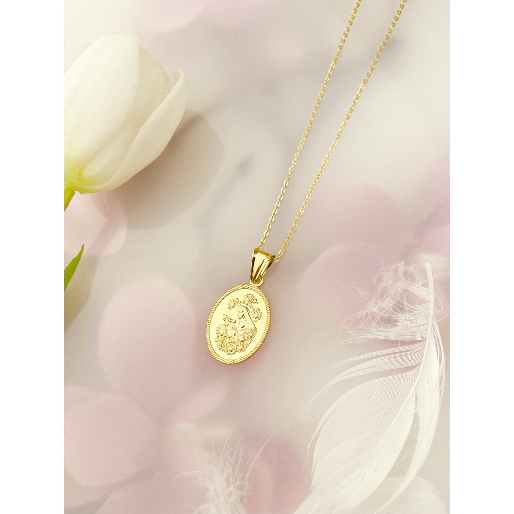 Anhänger Heilige Rita Goldanhänger Erstkommunion 585er 14KT