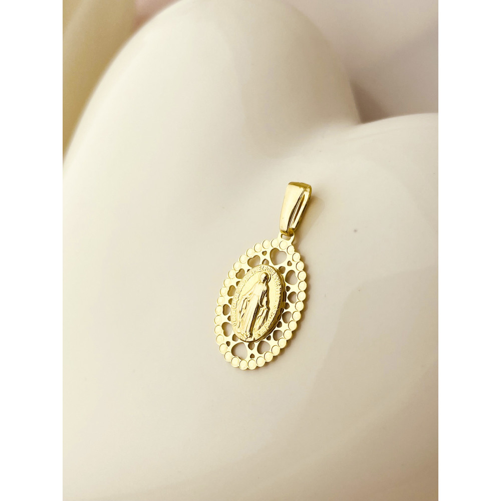 Anhänger Madonna Maria Goldanhänger Erstkommunion 585er 14KT