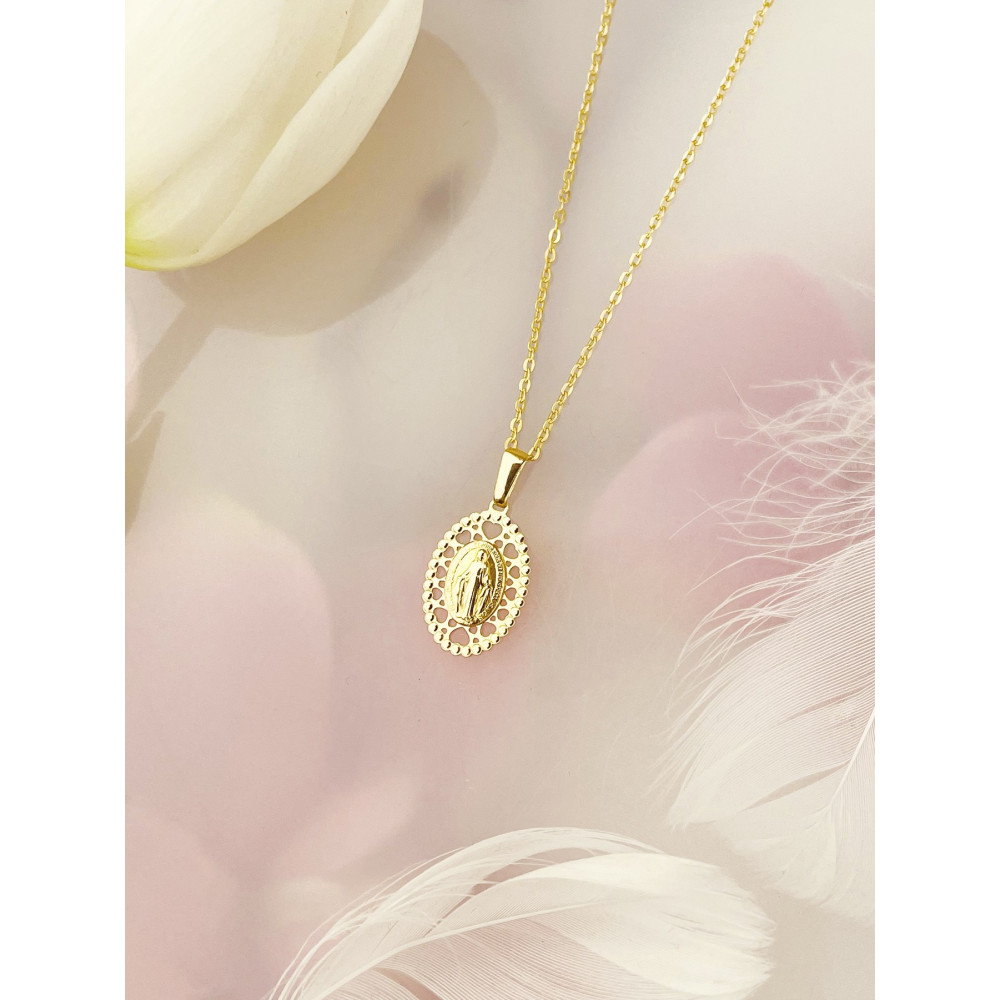 Anhänger Madonna Maria Goldanhänger Erstkommunion 585er 14KT