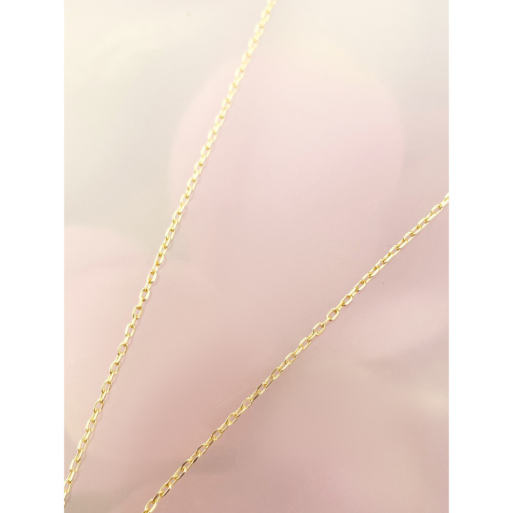 Träne Halskette goldenes mit Zirkonia Halsband Gelbgold 585er 14KT