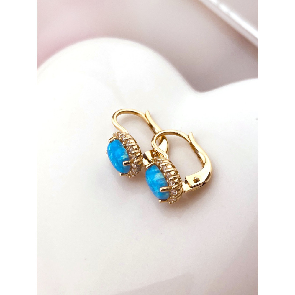 Ohrringe mit Zirkonia Ohrhänger Ohrstecker Ohrschmuck 585er 14KT Gelbgold