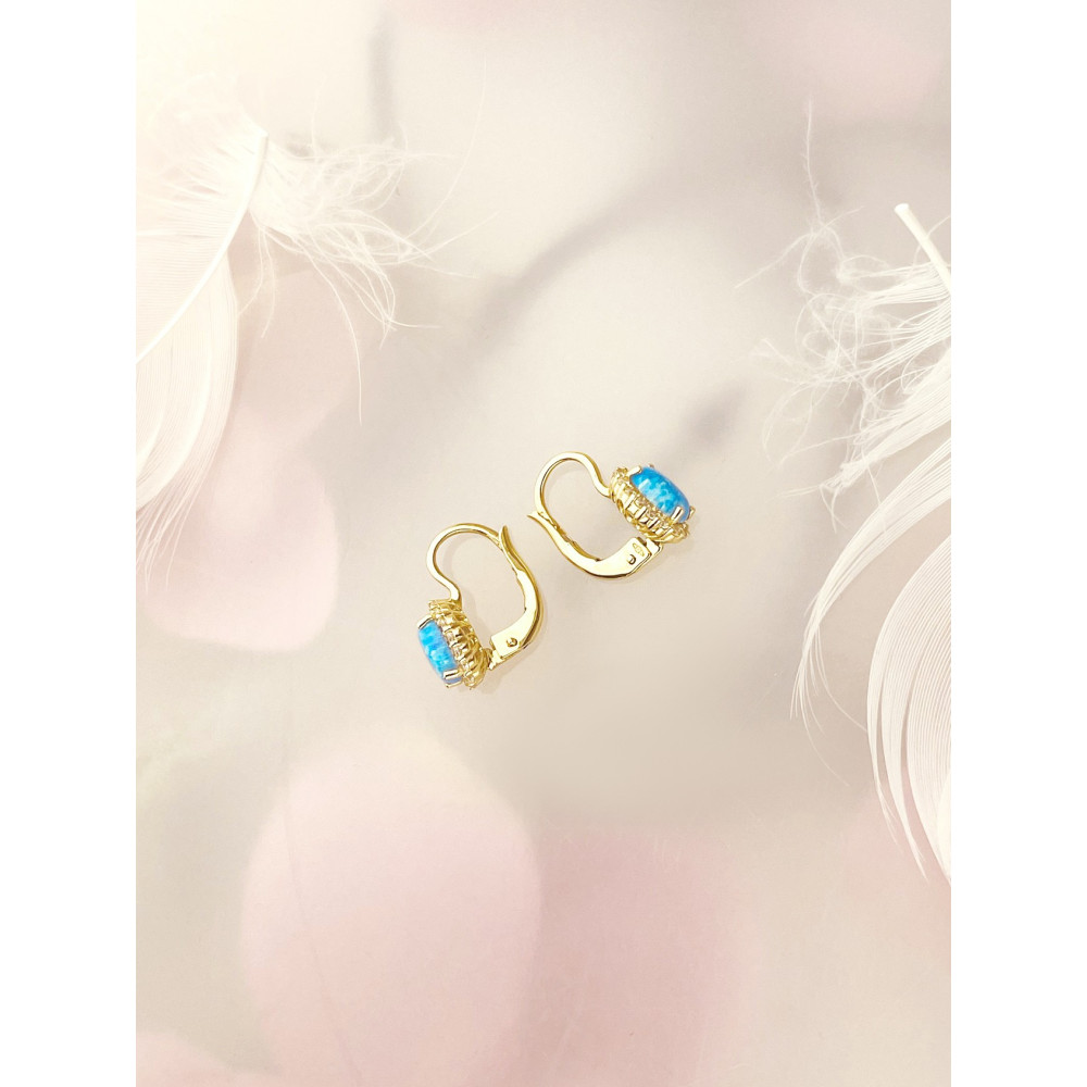 Ohrringe mit Zirkonia Ohrhänger Ohrstecker Ohrschmuck 585er 14KT Gelbgold