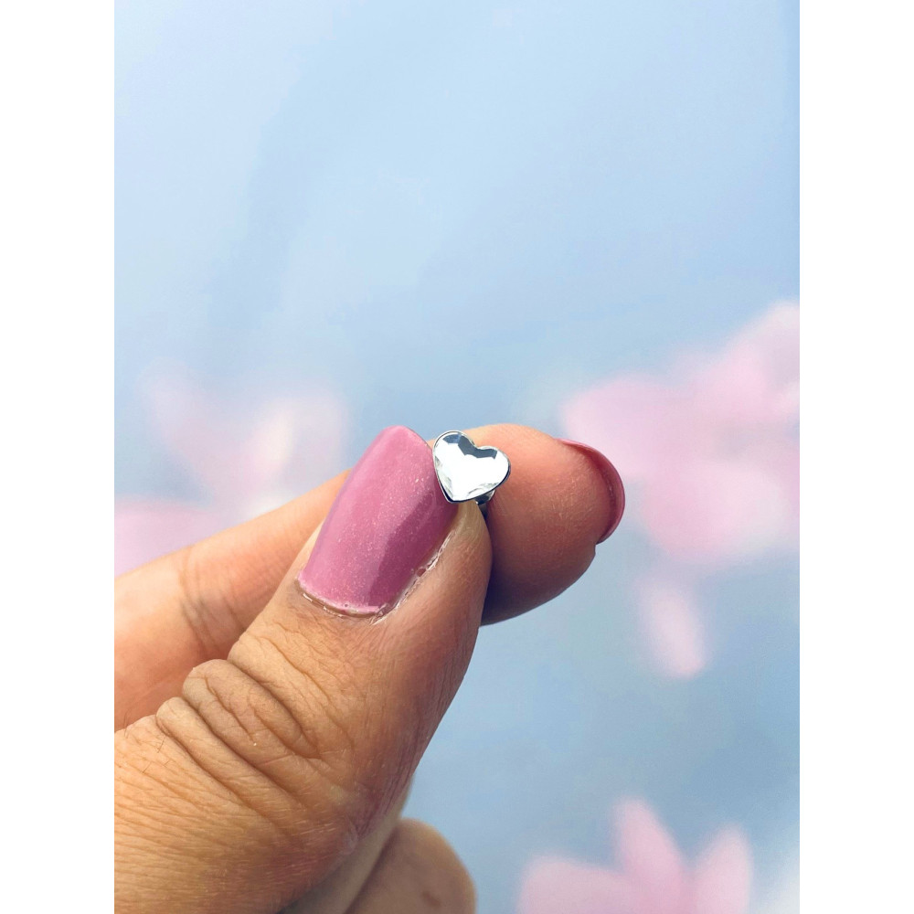 Herz 925 Silber Ohrringe mit Zirkonia