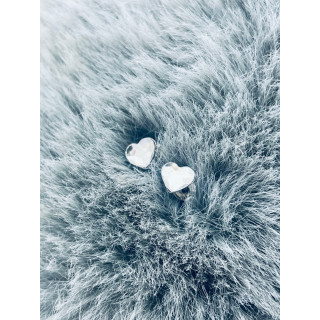 Herz 925 Silber Ohrringe mit Zirkonia