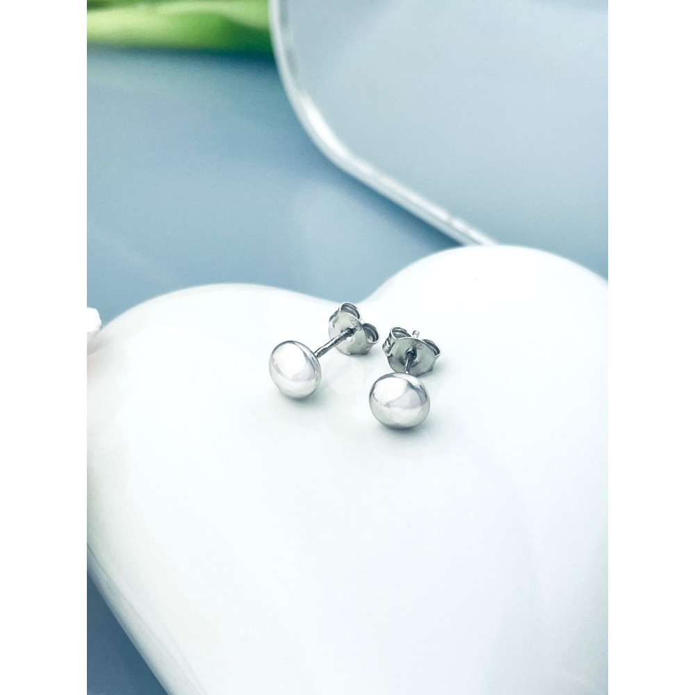 Srebrne kolczyki kuleczki kule