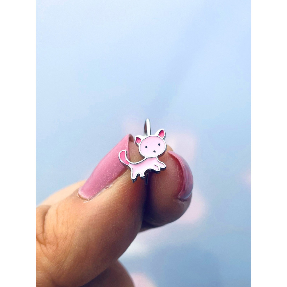 copy of Złote kolczyki przecinki z cyrkoniami