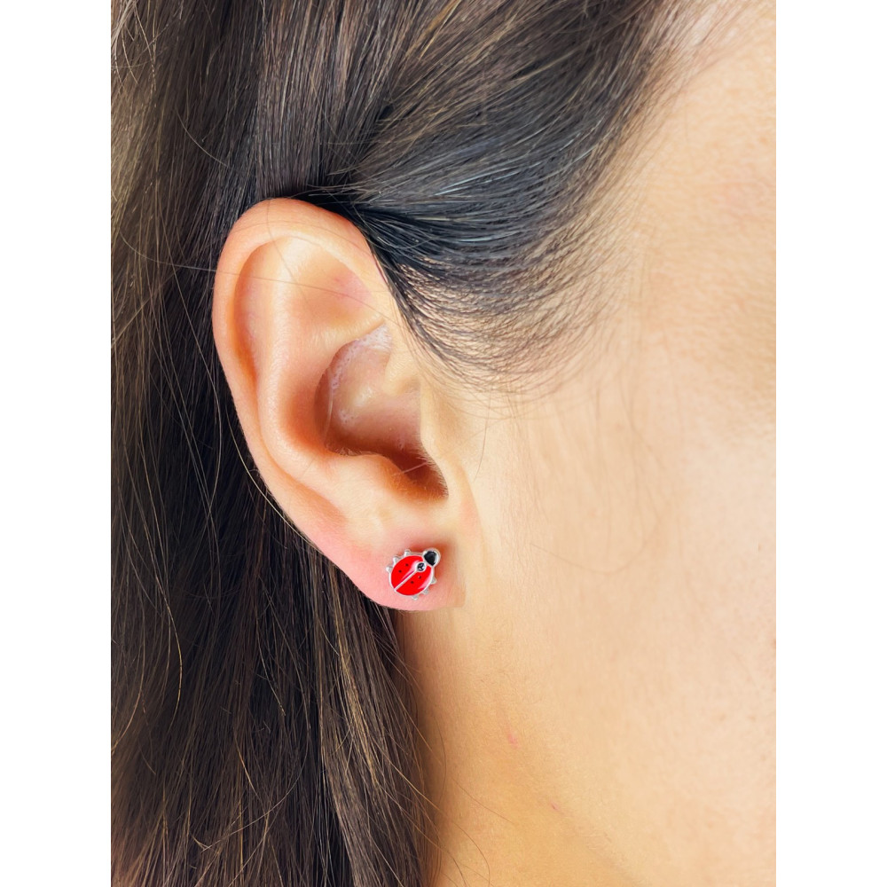 copy of Złote kolczyki przecinki z cyrkoniami