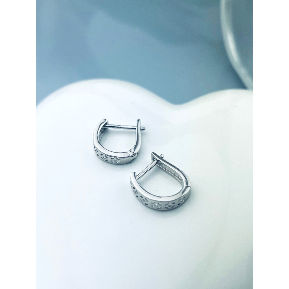 copy of Złote kolczyki przecinki z cyrkoniami