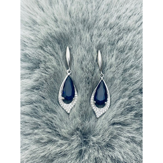 Träne 925 Silber Ohrringe mit Zirkonia