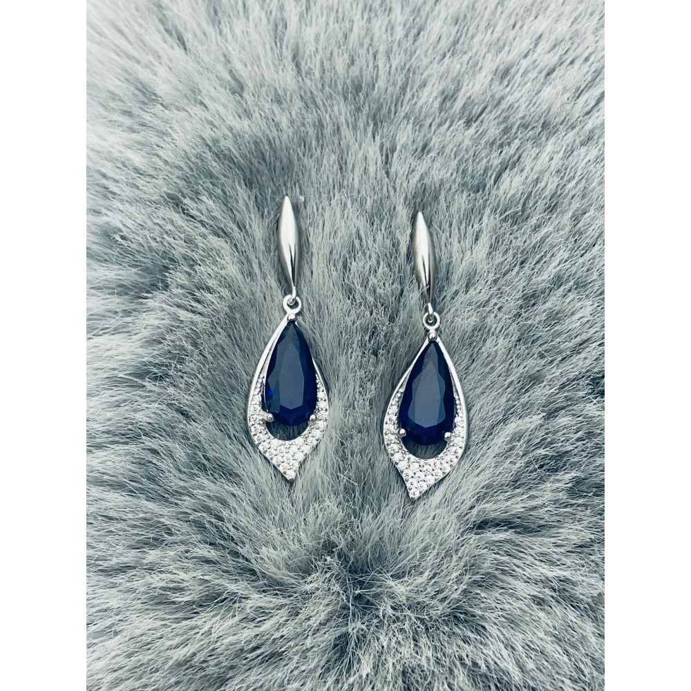 Träne 925 Silber Ohrringe mit Zirkonia