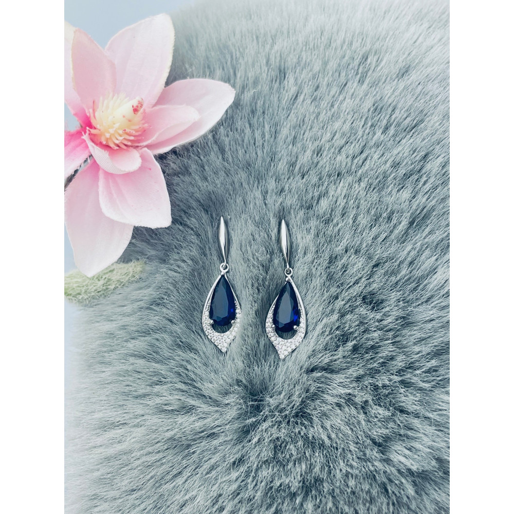 copy of Złote kolczyki przecinki z cyrkoniami