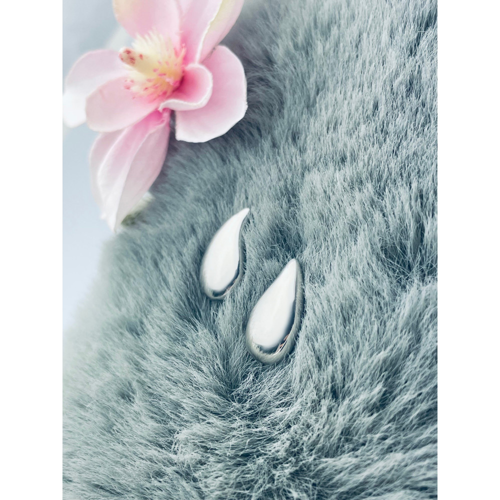 copy of Złote kolczyki przecinki z cyrkoniami