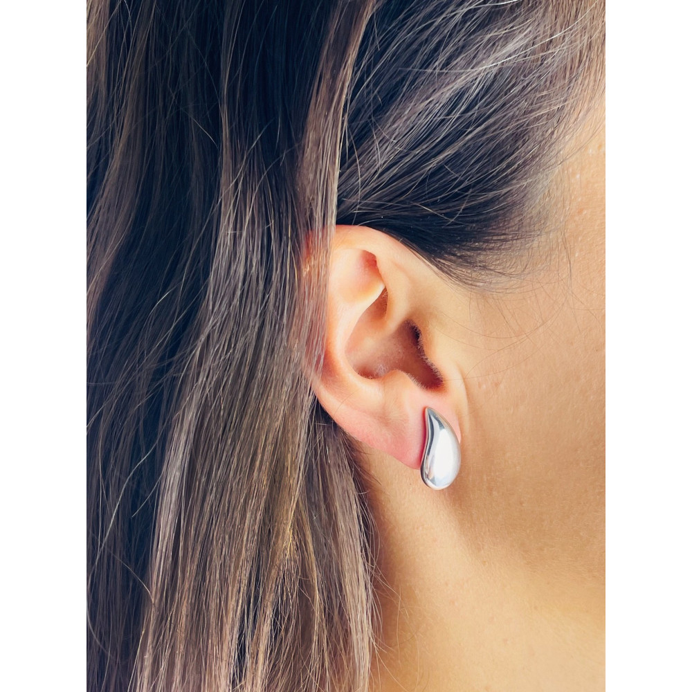 copy of Złote kolczyki przecinki z cyrkoniami