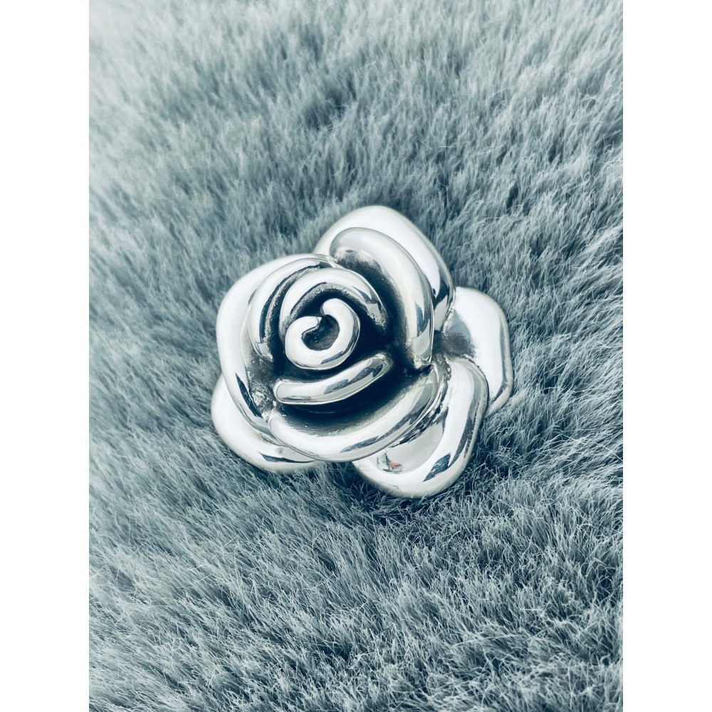 Rose 925 Silber Damen Medaillon Anhänger