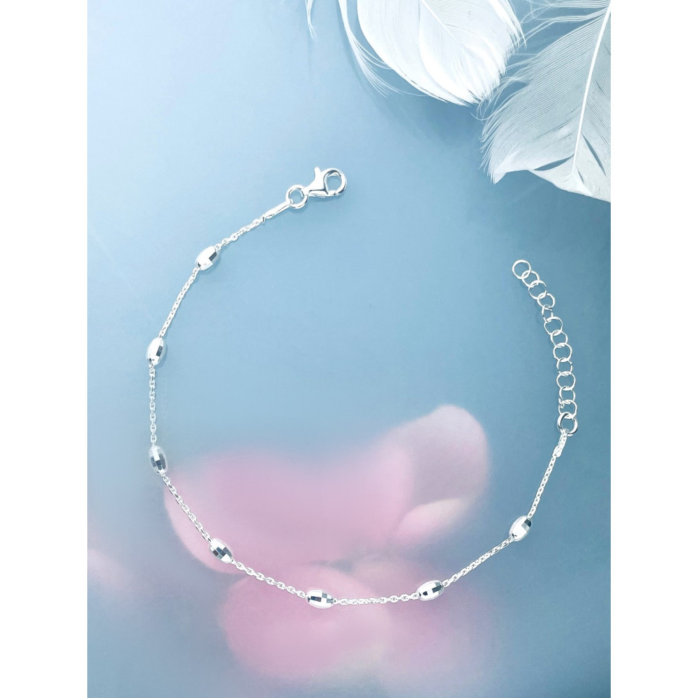 925 Silber mit Kugel Armband