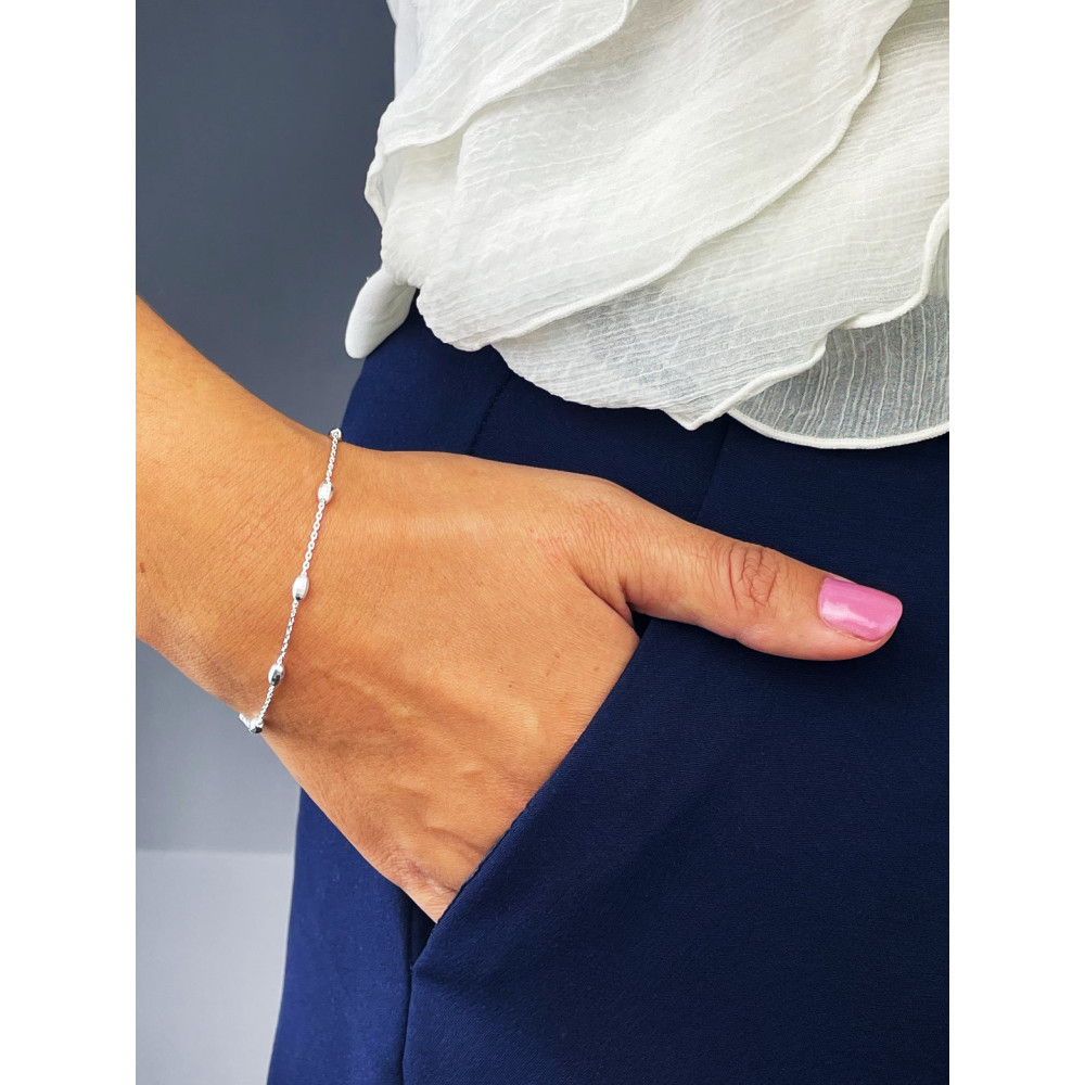 925 Silber mit Kugel Armband