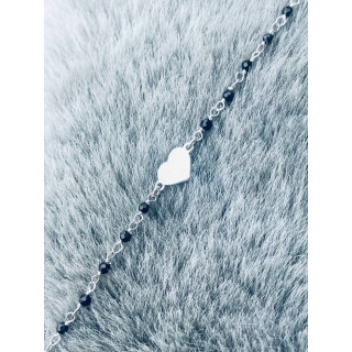 Złota bransoletka celebrytka serce nieskończoność