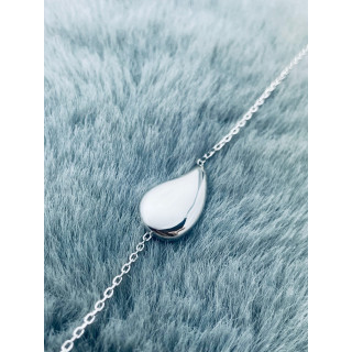 Srebrna bransoletka ankier kropelka łezka