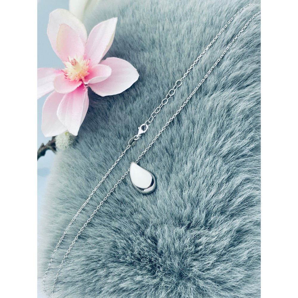 Tropfen 925 Silber Halskette