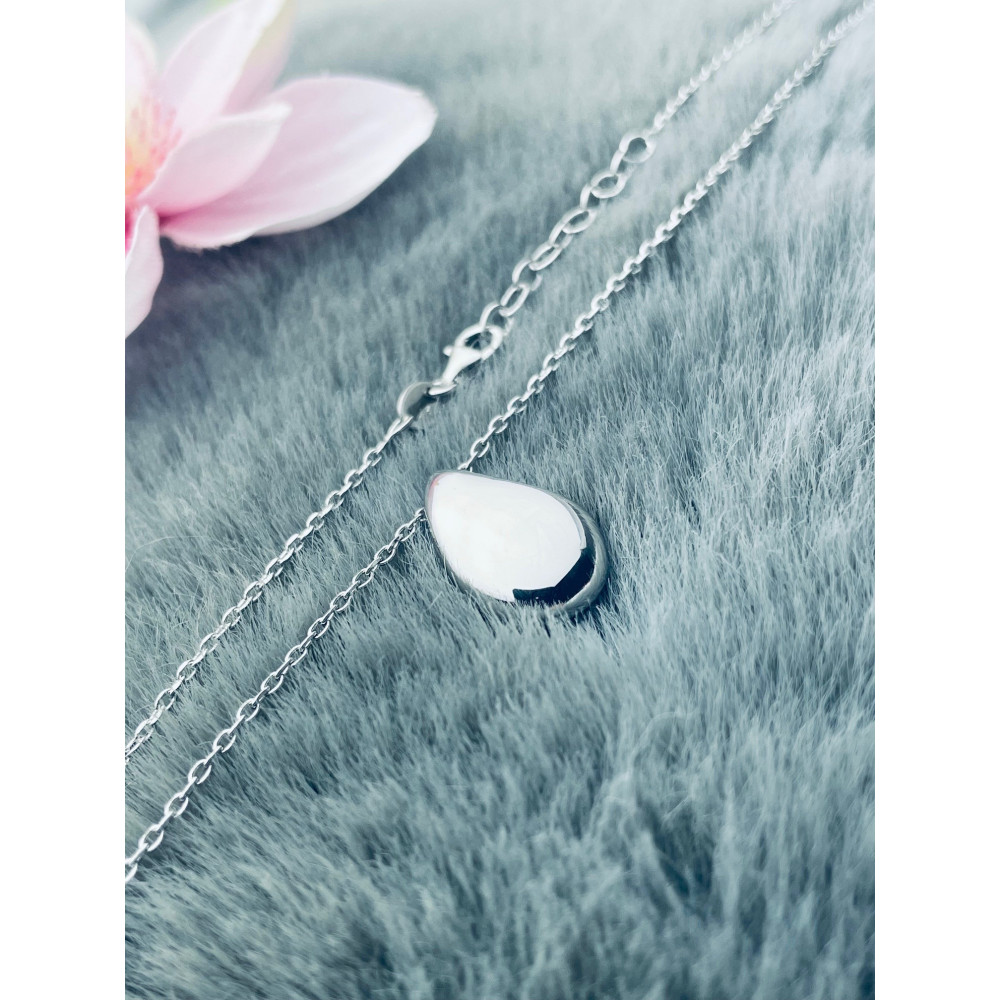Tropfen 925 Silber Halskette