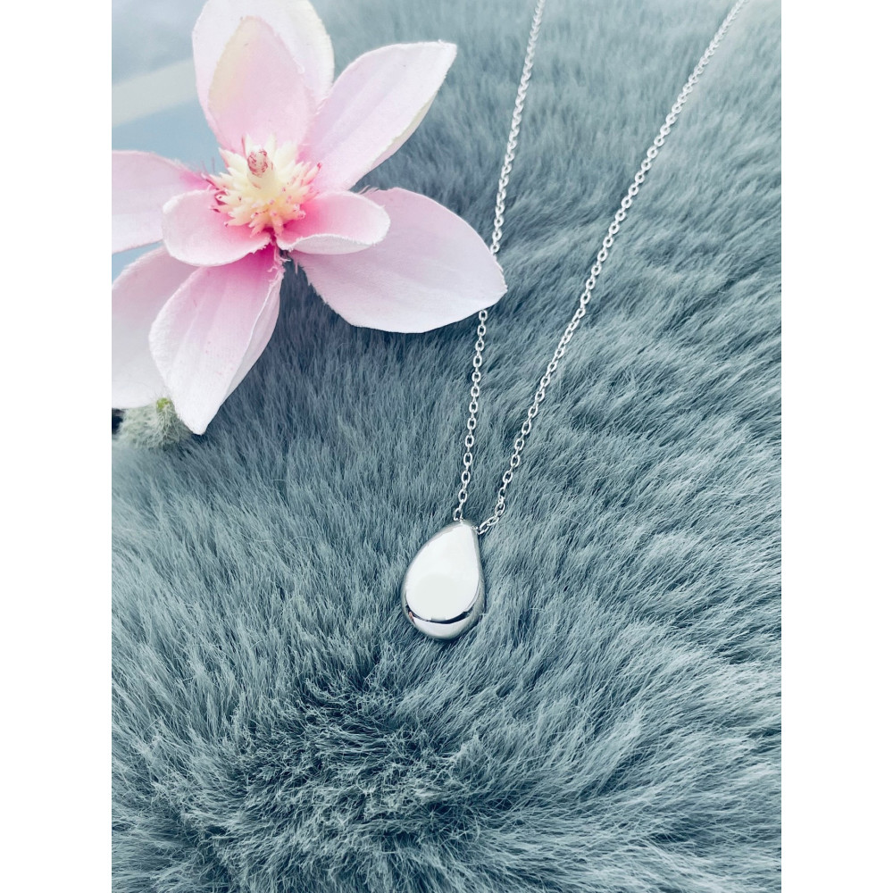 Tropfen 925 Silber Halskette