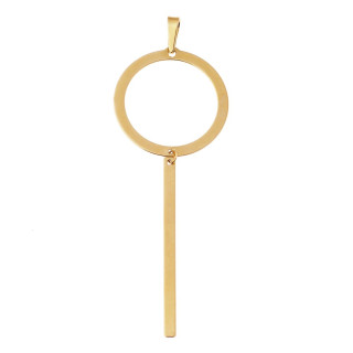 copy of Złoty wisiorek zawieszka rozeta ażurowa