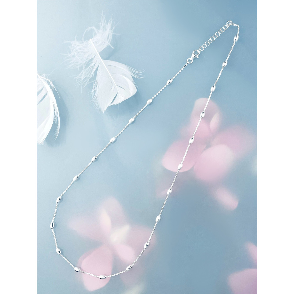 Kugel 925 Silber Halskette Halsband Damen