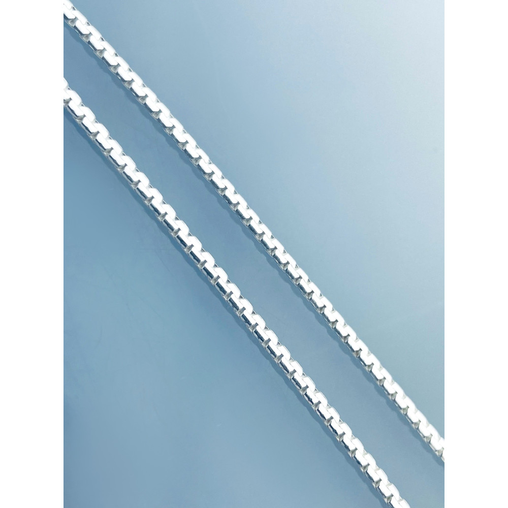 925 Silber Farbbandkette Halskette Collier