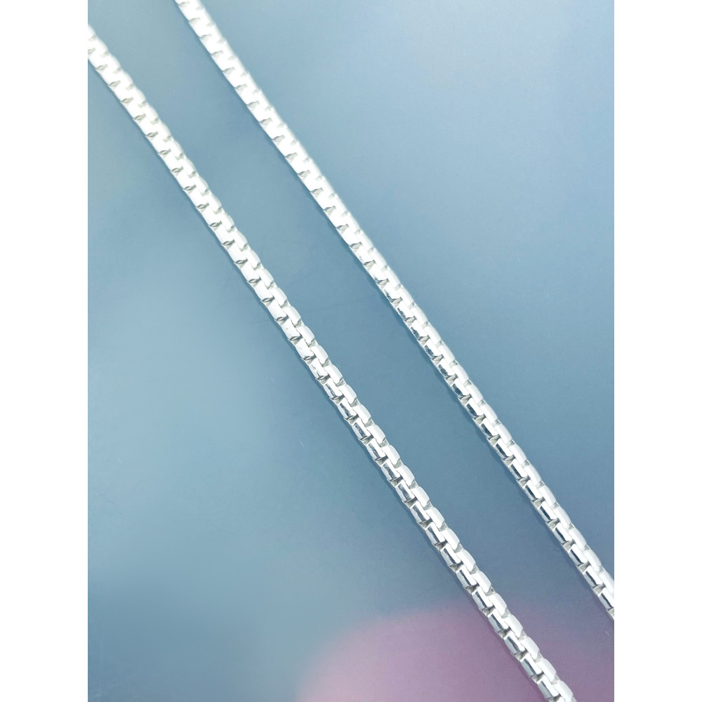 925 Silber Farbbandkette Halskette Collier