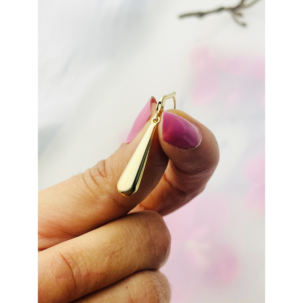 Gold Ohrringe Ohrhänger Ohrstecker Ohrschmuck Paar Gelbgold 585er 14KT