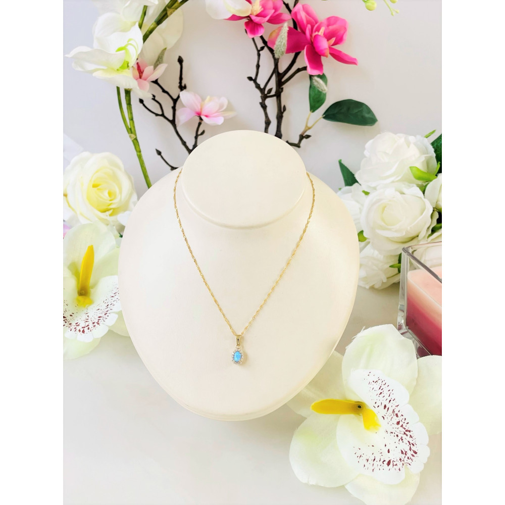 Anhänger mit Zirkonia Markise Kettenanhänger Gelbgold Goldanhänger 585er 14KT