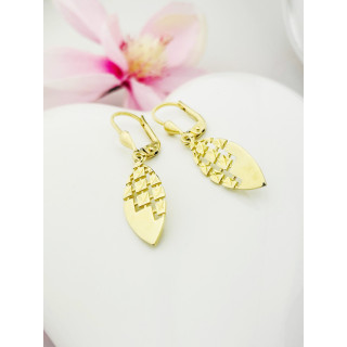 Katzenauge Gold Ohrringe Ohrhänger Ohrstecker Ohrschmuck Paar Gelbgold 585er 14KT