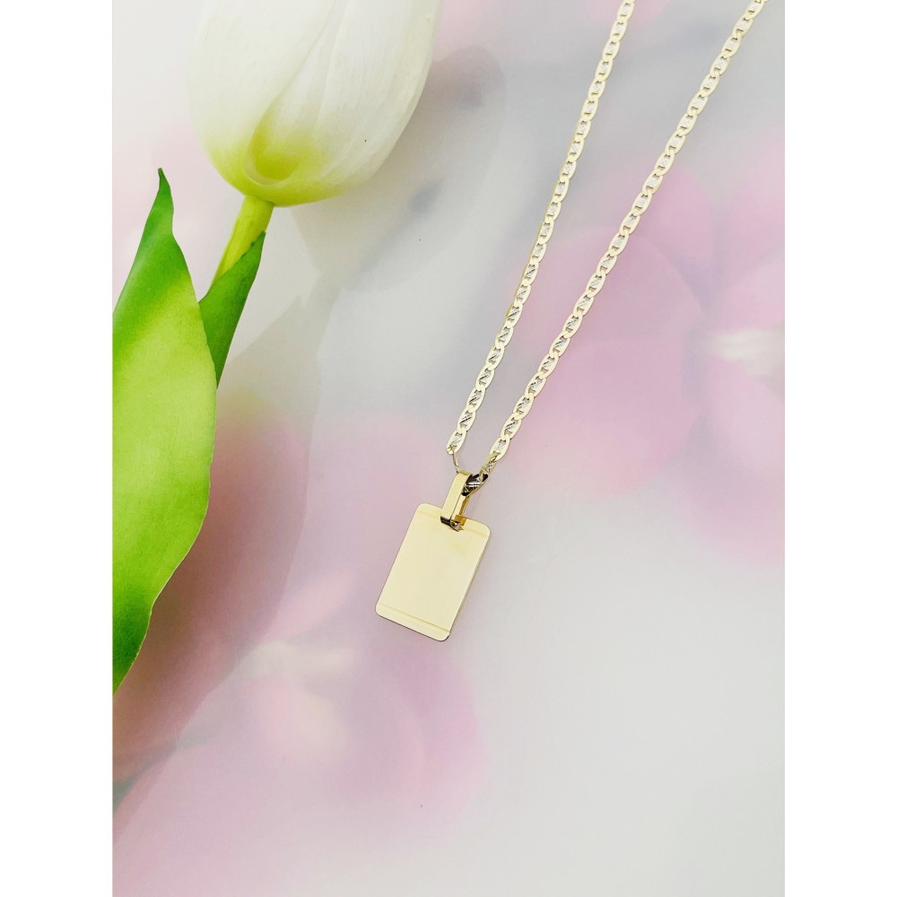 copy of Złota zawieszka wisiorek blaszka pod grawer