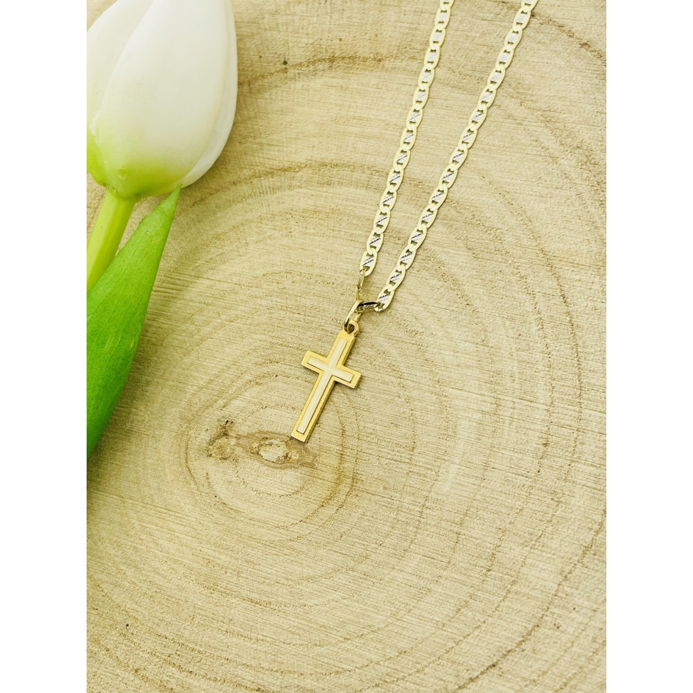 Goldanhänger Kettenanhänger Gold Anhänger Kreuz Goldkreuz Erstkommunion Gelbgold 585er 14KT