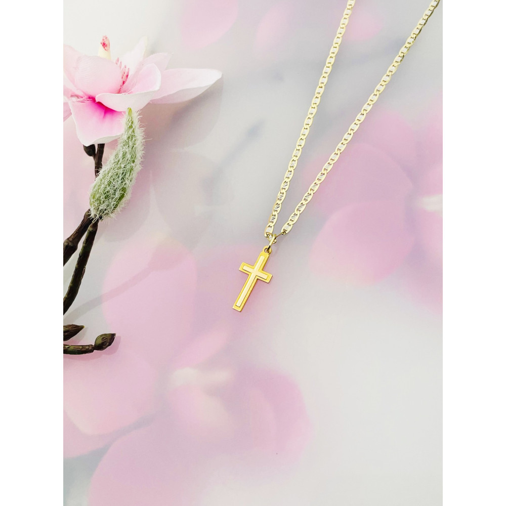 Goldanhänger Kettenanhänger Gold Anhänger Kreuz Goldkreuz Erstkommunion Gelbgold 585er 14KT